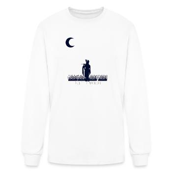 Moonlit Dreamer Silhouette - Men's Long Sleeve T-Shirt - white - Front