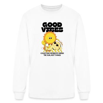Sunny Pal Relaxing at the Beach - Men's Long Sleeve T-Shirt - white - Front