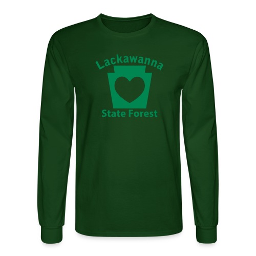 Lackawanna State Forest Keystone Heart - Men's Long Sleeve T-Shirt