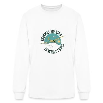thermal plane soaring - Men's Long Sleeve T-Shirt - white - Front