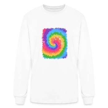 Tie Dye - Men's Long Sleeve T-Shirt - white - Front