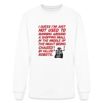 Chopping Mall Quote - Men's Long Sleeve T-Shirt - white - Front
