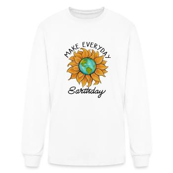 Make Everyday Earthday - Men's Long Sleeve T-Shirt - white - Front