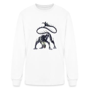 Aztec Mythical Creature Ahuizotl - Men's Long Sleeve T-Shirt - white - Front