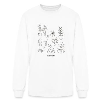 Simplicity is Beauty - Men's Long Sleeve T-Shirt - white - Front