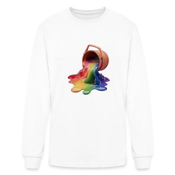 Color Splash for a Men and women - Men's Long Sleeve T-Shirt - white - Front