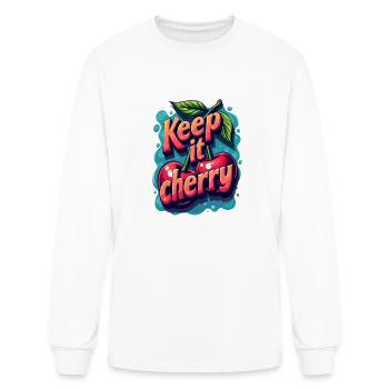 Keep It Cherry for a Cherry Lover - Men's Long Sleeve T-Shirt - white - Front