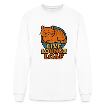 Live Lounge Loaf - Men's Long Sleeve T-Shirt - white - Front