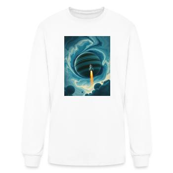 Jupiter Rocket - Men's Long Sleeve T-Shirt - white - Front