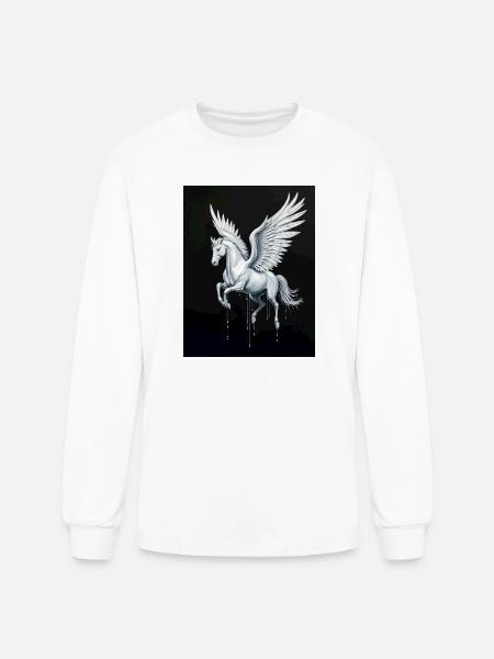 Celestial Pegasus - Men's Long Sleeve T-Shirt - white