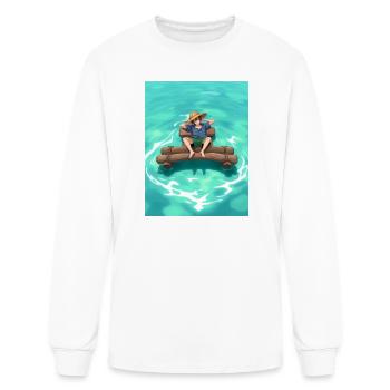 Daydreamer on Turquoise Waters - Men's Long Sleeve T-Shirt - white - Front