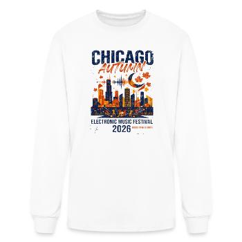 Chicago Autumn Electronic Music Festival 2026 - Men's Long Sleeve T-Shirt - white - Front