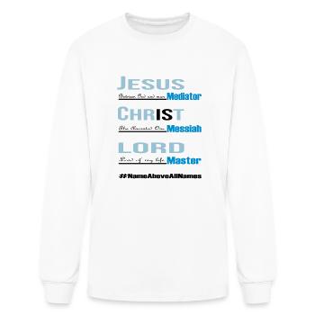 Jesus Is Lord - Men's Long Sleeve T-Shirt - white - Front