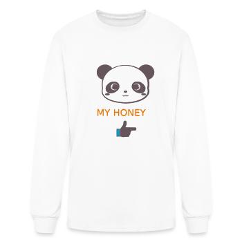 Backup of teddy girl - Men's Long Sleeve T-Shirt - white - Front