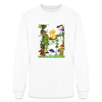 Tropical Scene - Men's Long Sleeve T-Shirt - white - Front