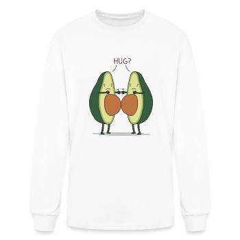 Avocado Hug - Men's Long Sleeve T-Shirt - white - Front