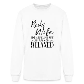 Chakra Wife Reiki - Men's Long Sleeve T-Shirt - white - Front
