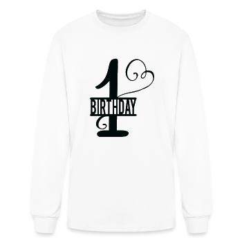 1st birthday collections - Men's Long Sleeve T-Shirt - white - Front