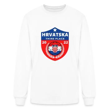 Hrvatska Third Place - Men's Long Sleeve T-Shirt - white - Front
