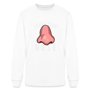 Cover Your Nose Cool Nose Edition - Men's Long Sleeve T-Shirt - white - Front