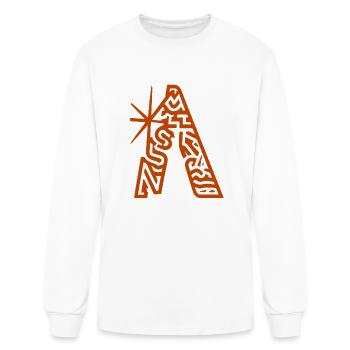 NORTH STAR outline - Men's Long Sleeve T-Shirt - white - Front
