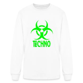 Techno music - Men's Long Sleeve T-Shirt - white - Front