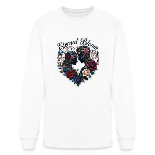 Eternal Bloom Embrace T-Shirt - Men's Long Sleeve T-Shirt