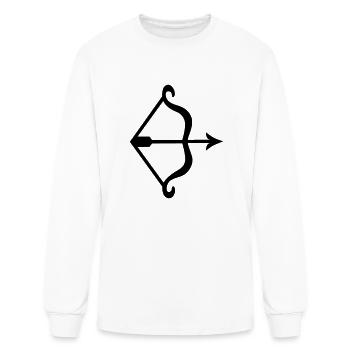 bow and arrow - Men's Long Sleeve T-Shirt - white - Front