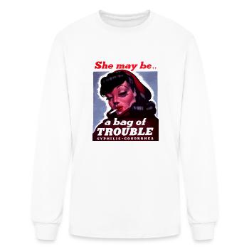 WW2 STD propaganda poster - Men's Long Sleeve T-Shirt - white - Front