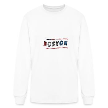Boston - Men's Long Sleeve T-Shirt - white - Front