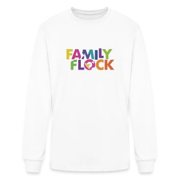 FAMILY FLOCK - Men's Long Sleeve T-Shirt - white - Front