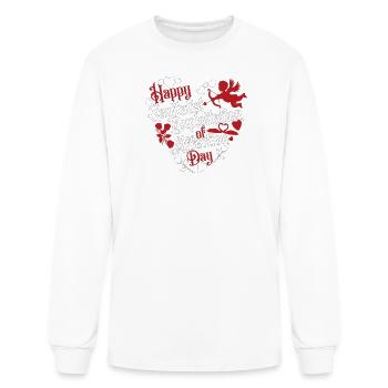 Happy Capitalist Exploitation of Affection Day - Men's Long Sleeve T-Shirt - white - Front