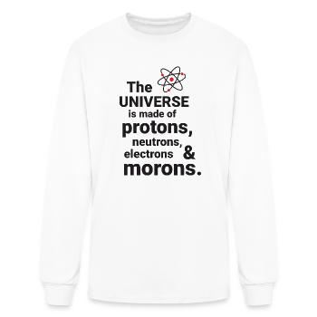 The Universe is made of protons, neutrorns - Men's Long Sleeve T-Shirt - white - Front
