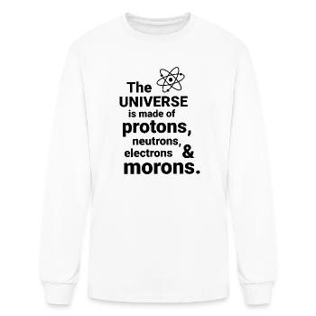 The Universe is made of protons, neutrorns - Men's Long Sleeve T-Shirt - white - Front