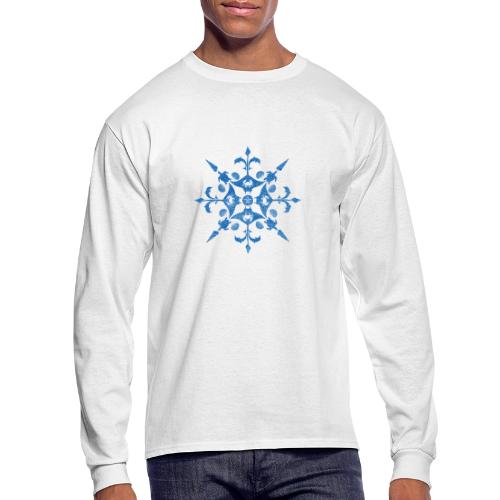 Coastal Christmas Snowflake - Men's Long Sleeve T-Shirt