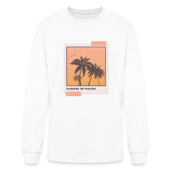 Searching for Paradise - Polaroid Picture - Men's Long Sleeve T-Shirt - white - Front