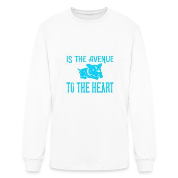 The ear is the avenue to the heart - Men's Long Sleeve T-Shirt - white - Front