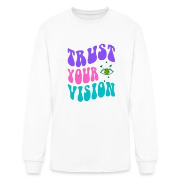 Trust Your Vision - Men's Long Sleeve T-Shirt - white - Front