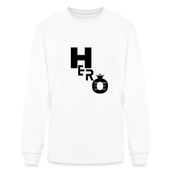Hero - Men's Long Sleeve T-Shirt - white - Front