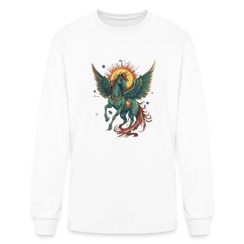 A mythical creature Pegasus - Men's Long Sleeve T-Shirt - white - Front