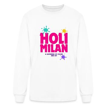 Celebrate Colors and Unity - Men's Long Sleeve T-Shirt - white - Front