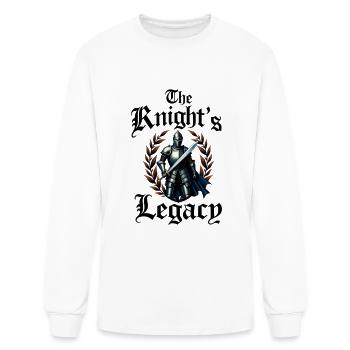 L’héritage du chevalier médiéval - T-shirt à manches longues Homme - blanc - Devant