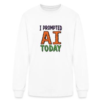 I Prompted AI Today - Halloween Colors - Men's Long Sleeve T-Shirt - white - Front