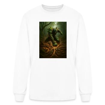 Verdant Forest Golem Burst - Men's Long Sleeve T-Shirt - white - Front