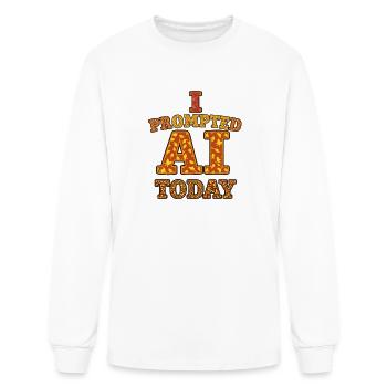 I Prompted AI Today - Thanksgiving Colors - Men's Long Sleeve T-Shirt - white - Front