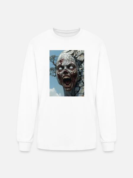 Untitled_design_-3-Nature’s Curse – Undead Horror - Men's Long Sleeve T-Shirt - white