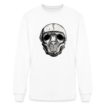 Ebbe - Dust And Gears | Urban Dystopian Masked - Men's Long Sleeve T-Shirt - white - Front