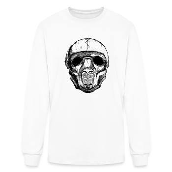 Ebbe - Dust And Gears | Urban Dystopian Masked - Men's Long Sleeve T-Shirt - white - Front