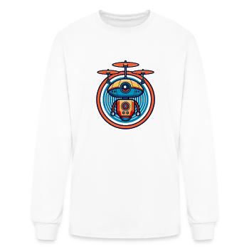 Orbital Core Drone - Men's Long Sleeve T-Shirt - white - Front