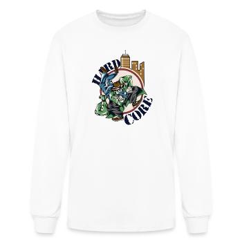 Urban Heist Cartoon: Rooftop Robber - Men's Long Sleeve T-Shirt - white - Front